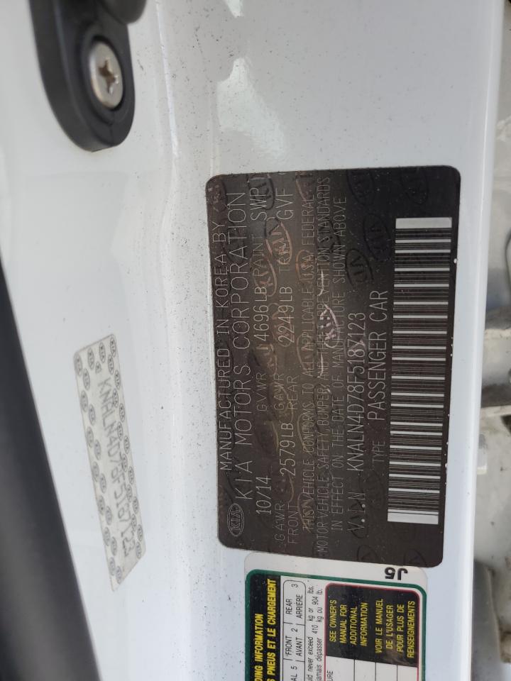 2015 Kia Cadenza Premium VIN: KNALN4D78F5187123 Lot: 81854035