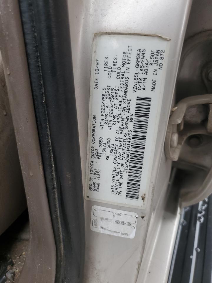 1998 Toyota 4Runner Sr5 VIN: JT3HN86R1W0149765 Lot: 80523025