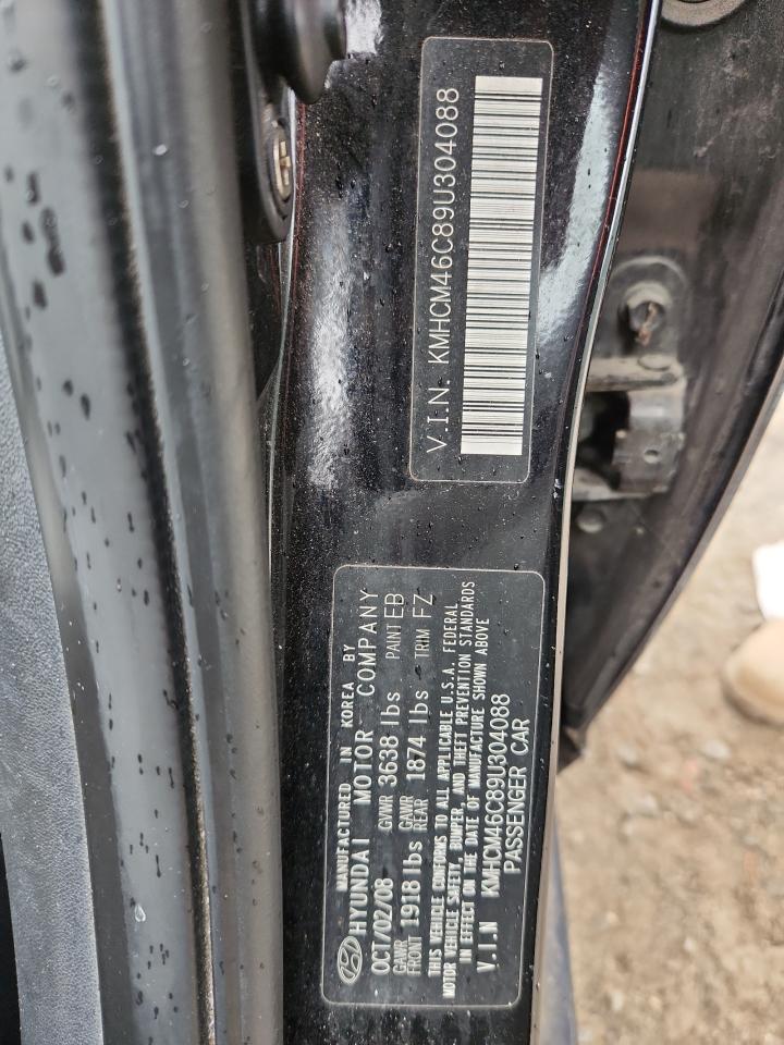 2009 Hyundai Accent Gls VIN: KMHCM46C89U304088 Lot: 80481475