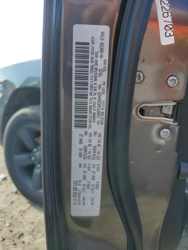 2019 Ram 1500 Classic Tradesman VIN: 1C6RR7FG4KS504429 Lot: 83802165