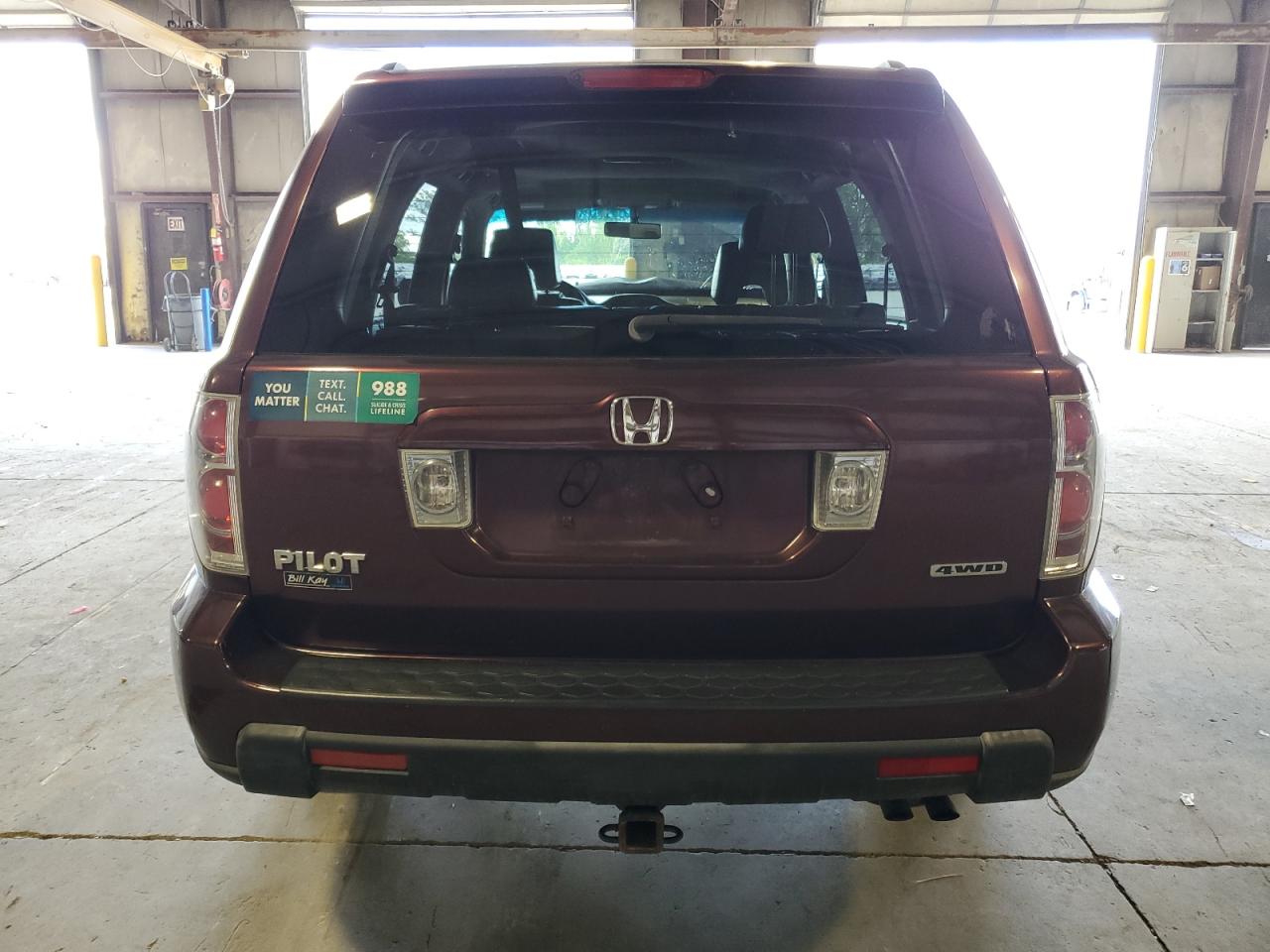 2007 Honda Pilot Exl VIN: 5FNYF185X7B001045 Lot: 91886635