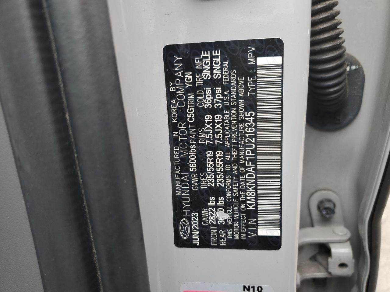 2023 Hyundai Ioniq 5 Sel VIN: KM8KNDAF1PU216345 Lot: 84396385