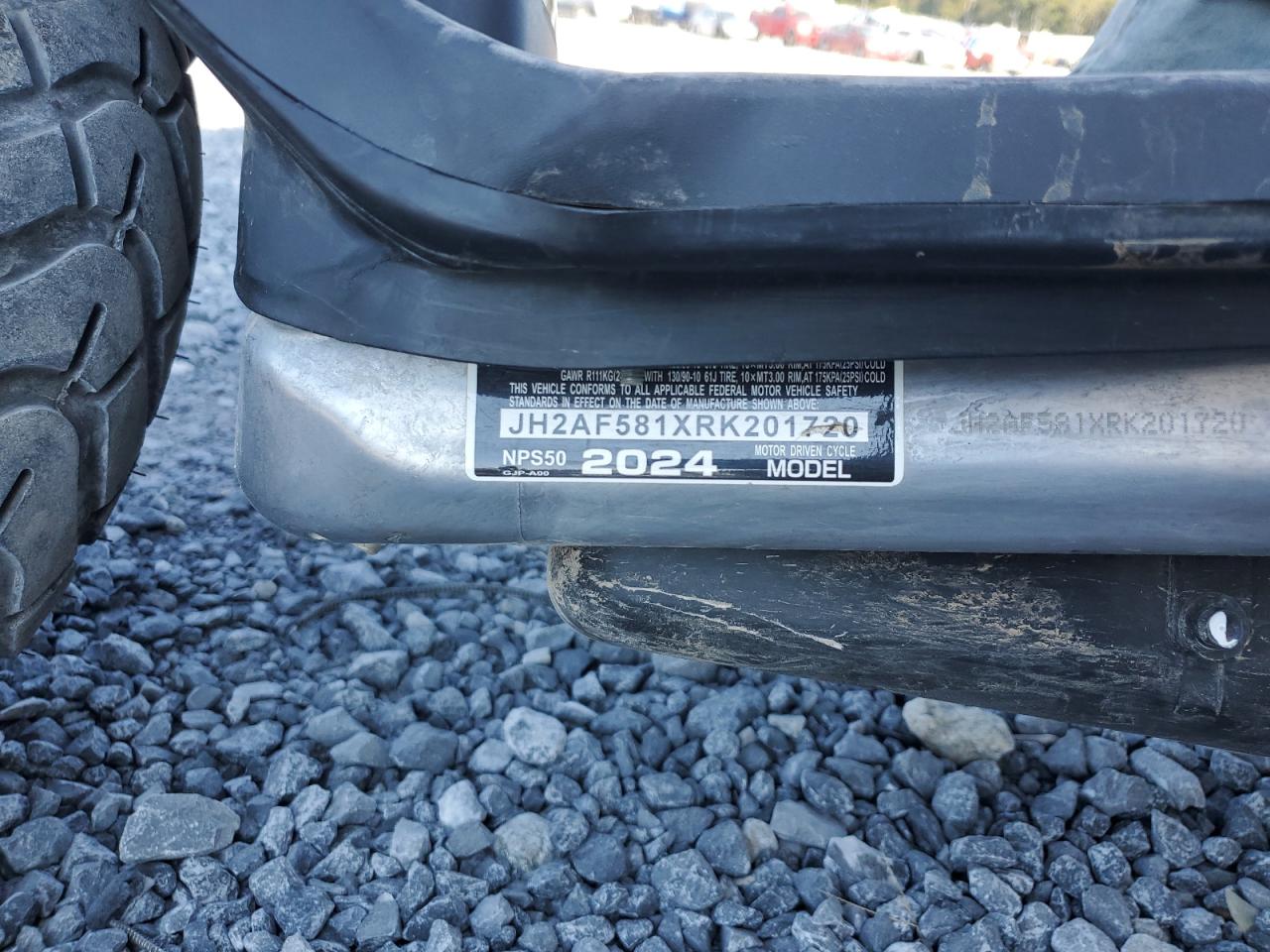 2024 Honda Nps50 VIN: JH2AF581XRK201720 Lot: 80611355