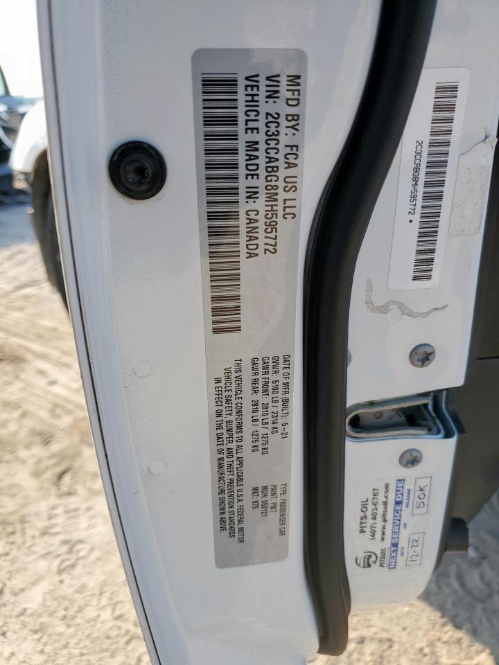 2021 Chrysler 300 S VIN: 2C3CCABG8MH595772 Lot: 71729225