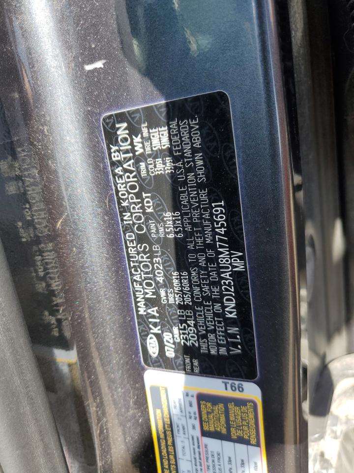 2021 Kia Soul Lx VIN: KNDJ23AU8M7745691 Lot: 80471555