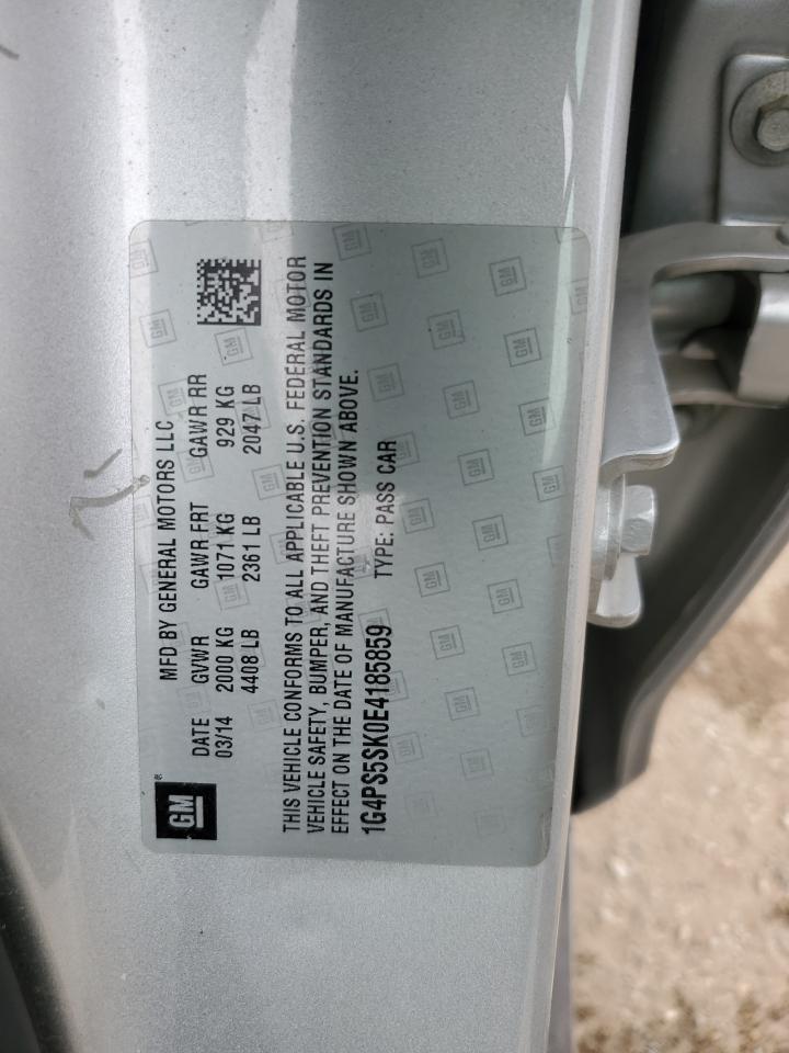 2014 Buick Verano VIN: 1G4PS5SK0E4185859 Lot: 81258995