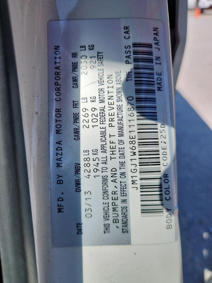 2014 Mazda 6 Grand Touring VIN: JM1GJ1W68E1116870 Lot: 80579335