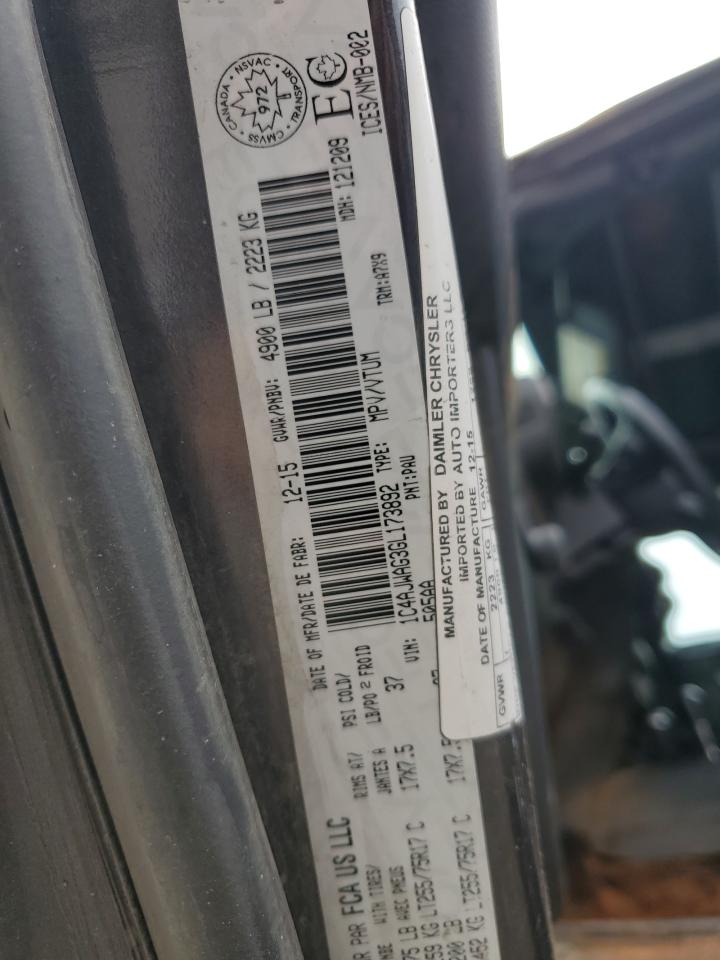 2016 Jeep Wrangler Sport VIN: 1C4AJWAG3GL173892 Lot: 81576905