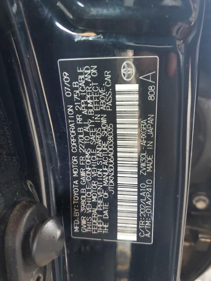 2010 Toyota Prius VIN: JTDKN3DU6A0038035 Lot: 81768755