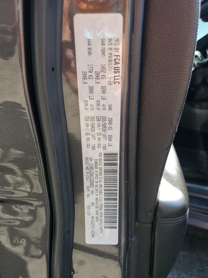 2020 Dodge Durango Gt VIN: 1C4RDJDG0LC229953 Lot: 81849475