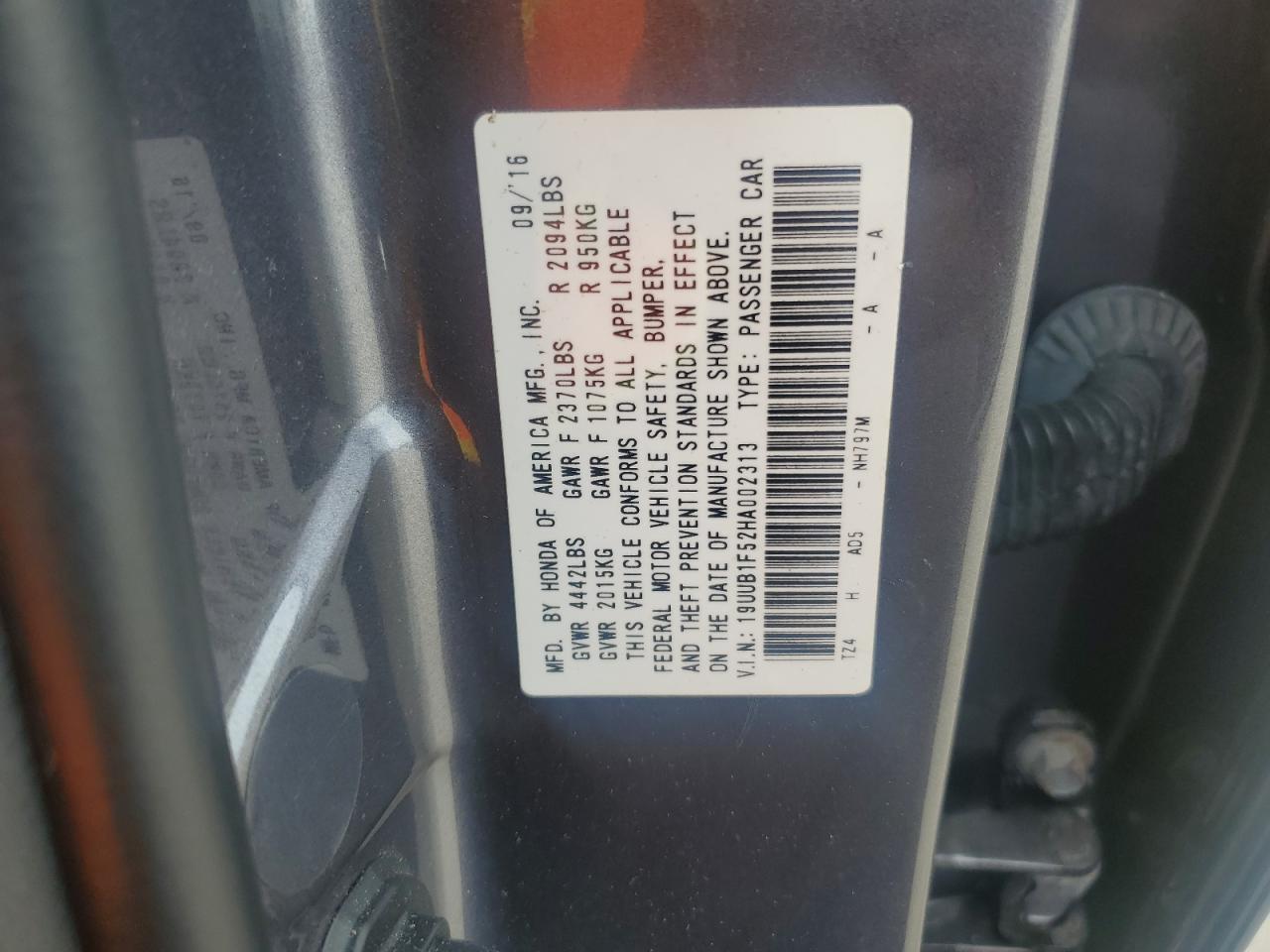 2017 Acura Tlx Tech VIN: 19UUB1F52HA002313 Lot: 84754675