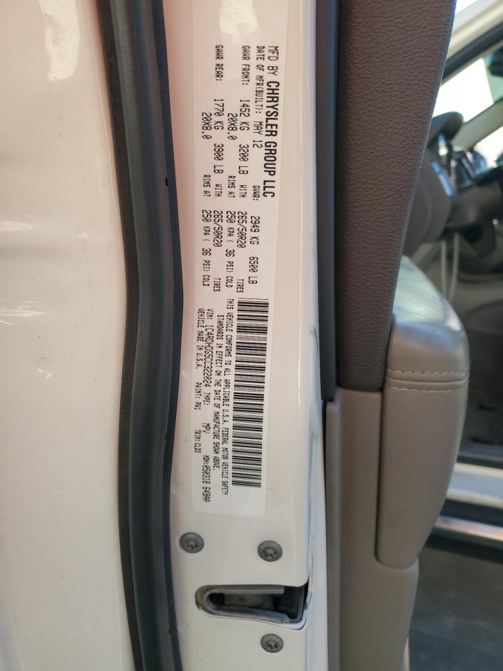 2012 Dodge Durango Crew VIN: 1C4RDHDG5CC322024 Lot: 71868125