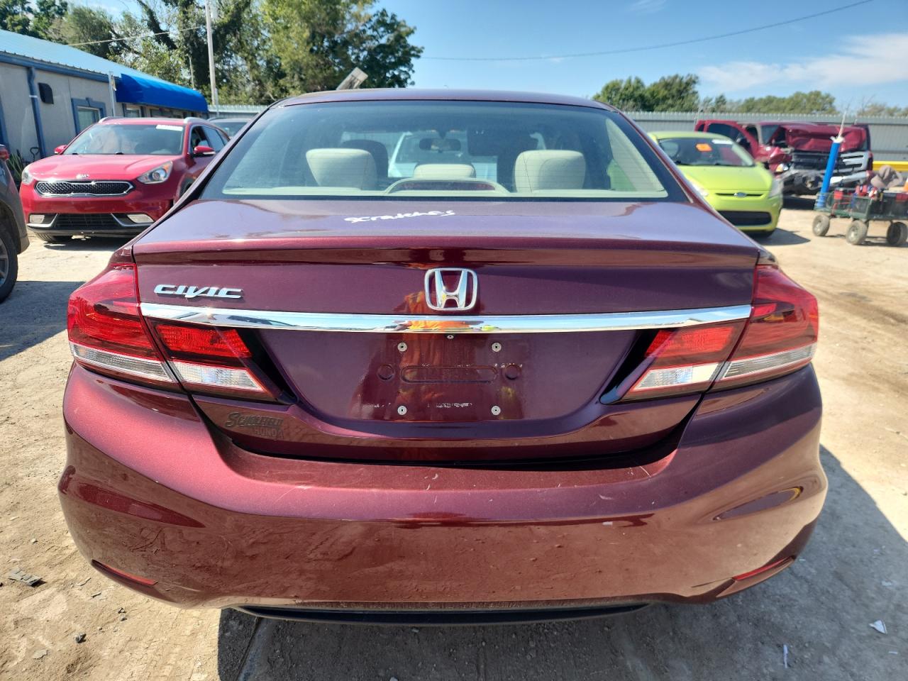 2013 Honda Civic Ex VIN: 2HGFB2F8XDH538639 Lot: 80489675