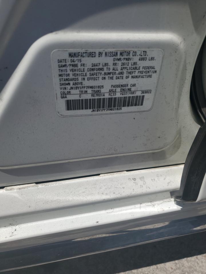 2015 Infiniti Q70L 3.7 VIN: JN1BY1PP7FM601825 Lot: 81193425