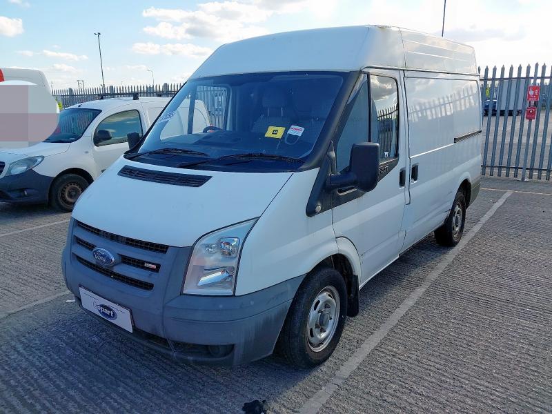 2007 FORD TRANSIT 85 T260S FWD MEDIUM ROOF VAN TDCI 85PS for sale at Copart CHESTER