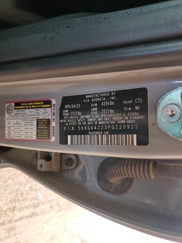 2023 Kia K5 Gt Line VIN: 5XXG64J23PG220925 Lot: 81501745