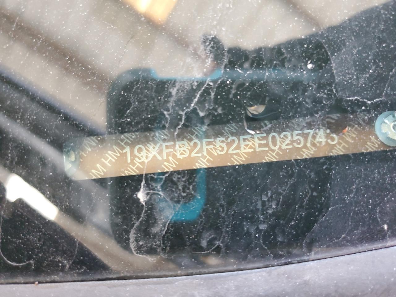 2014 Honda Civic Lx VIN: 19XFB2F52EE025743 Lot: 84008565