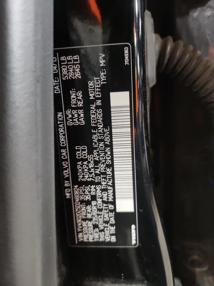 2013 Volvo Xc60 T6 VIN: YV4902DZ5D2460824 Lot: 80532085