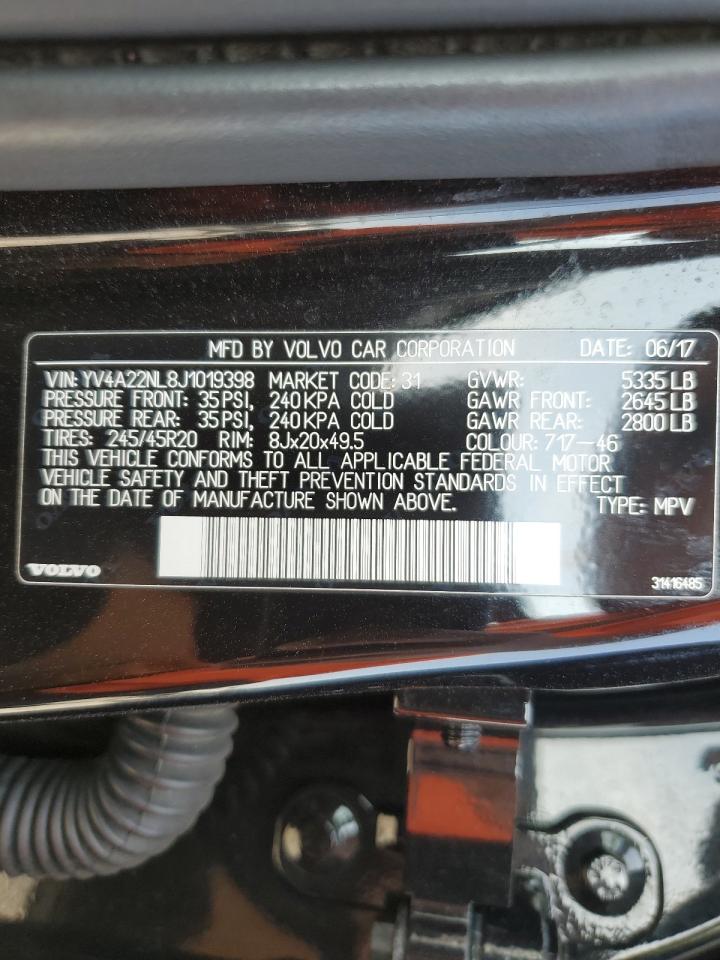 2018 Volvo V90 Cross Country T6 Inscription VIN: YV4A22NL8J1019398 Lot: 70592495