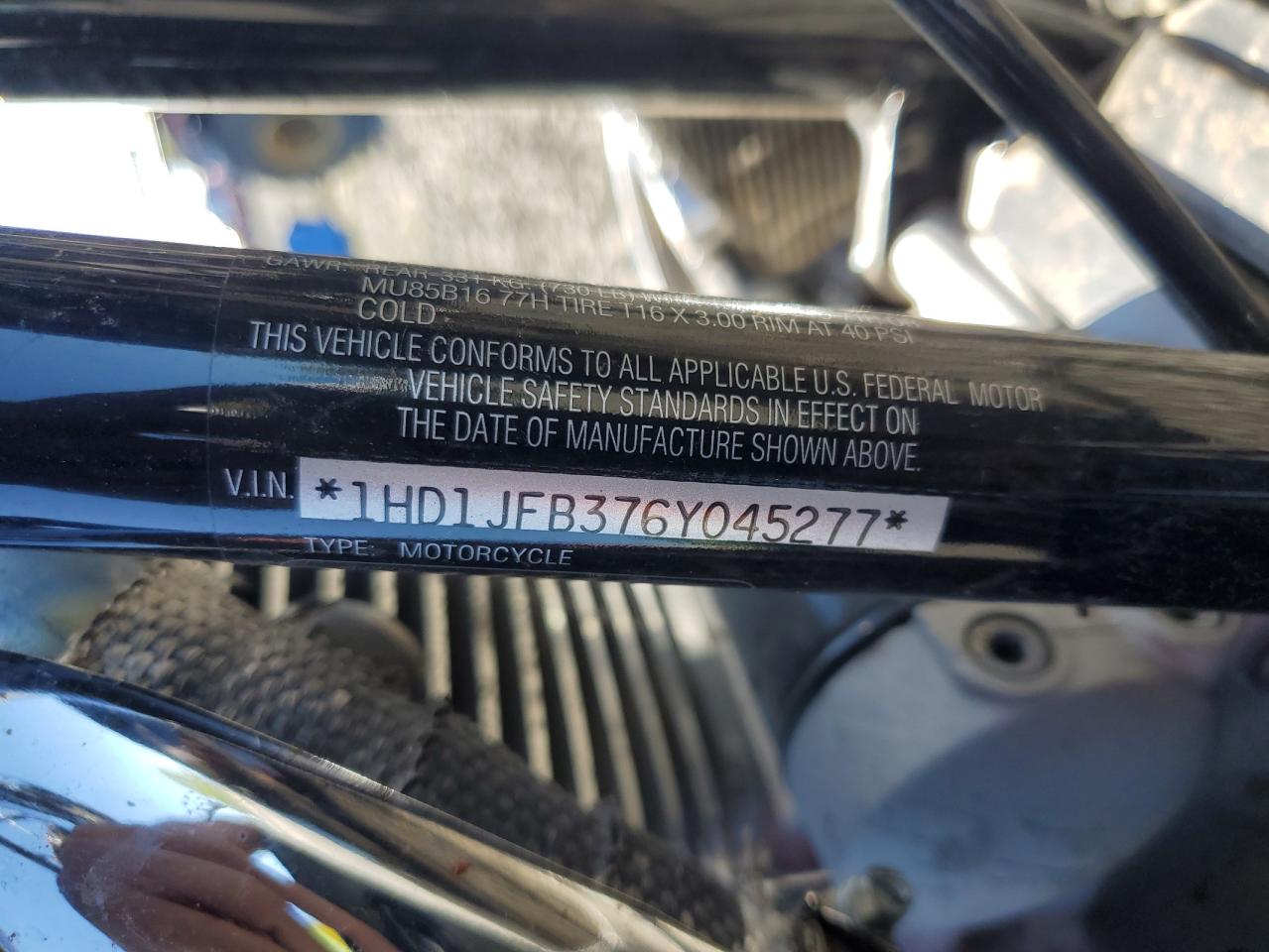 2006 Harley-Davidson Flsti California VIN: 1HD1JFB376Y045277 Lot: 81089625