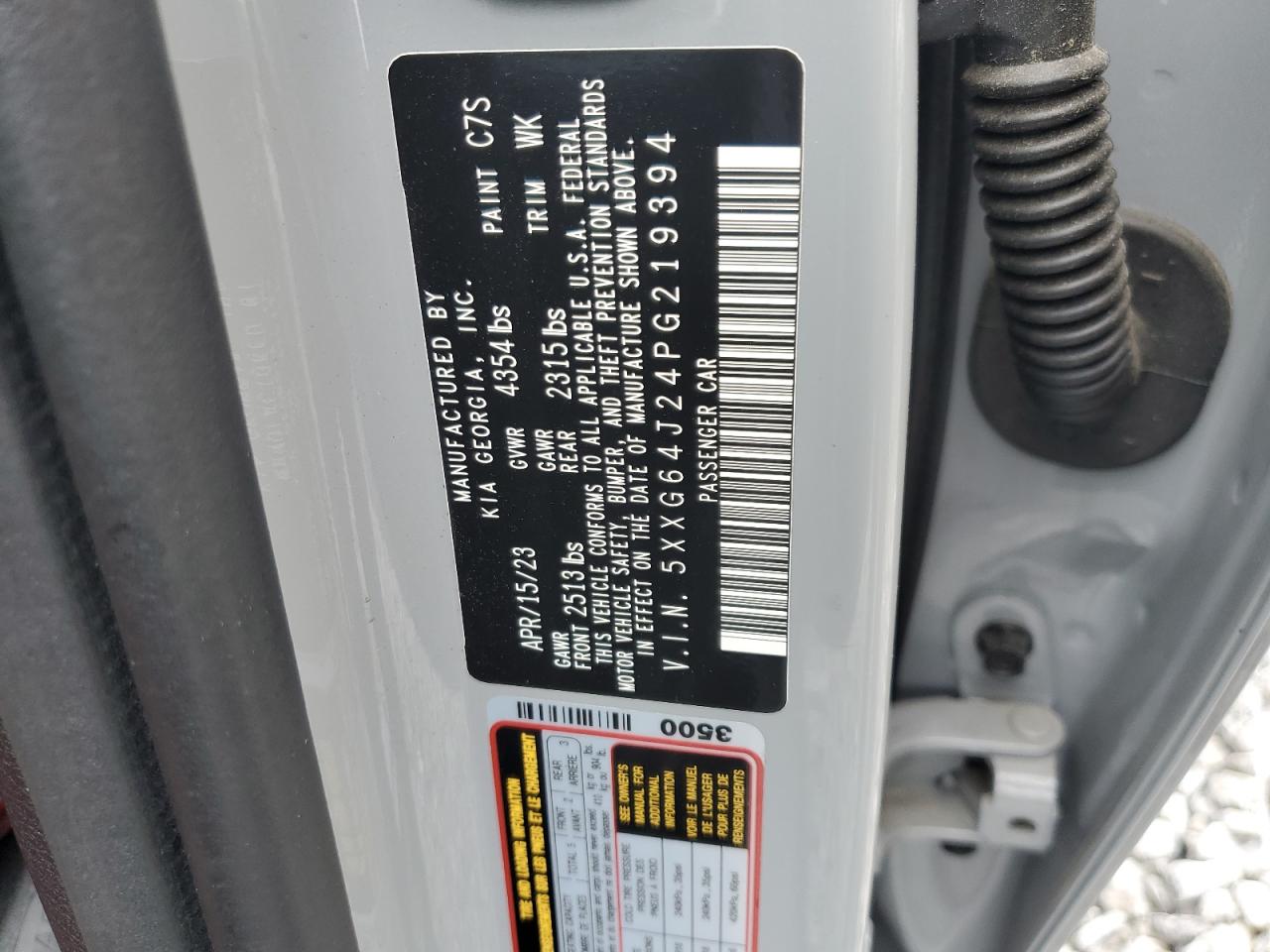 2023 Kia K5 Gt Line VIN: 5XXG64J24PG219394 Lot: 81678885