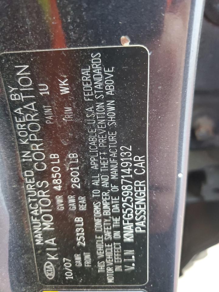 2008 Kia Rondo Base VIN: KNAFG525987149132 Lot: 80448555