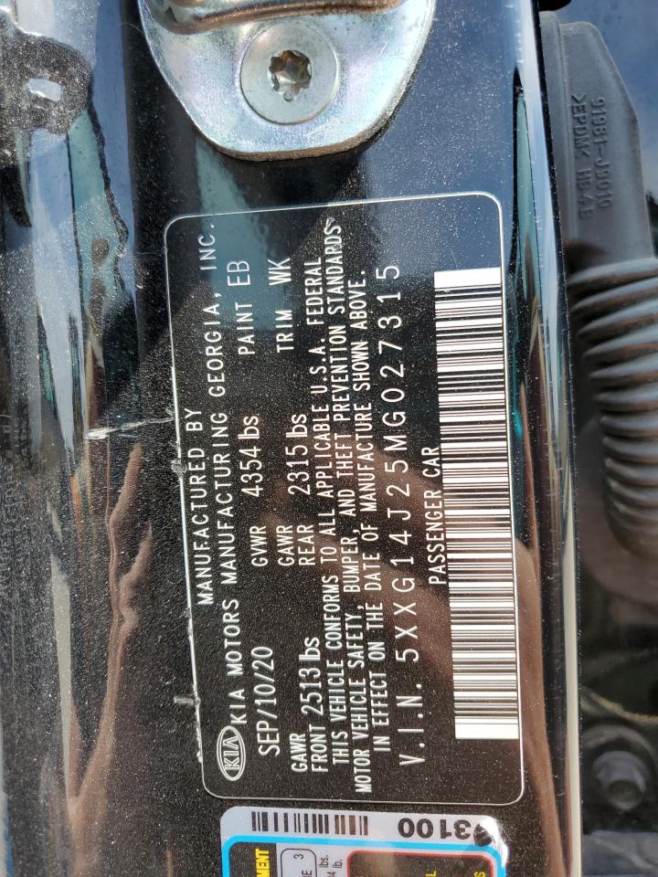 2021 Kia K5 Lxs VIN: 5XXG14J25MG027315 Lot: 71840425