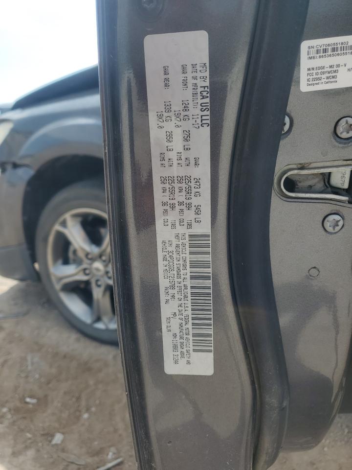 2018 Dodge Journey Crossroad VIN: 3C4PDCGG9JT215789 Lot: 80564425