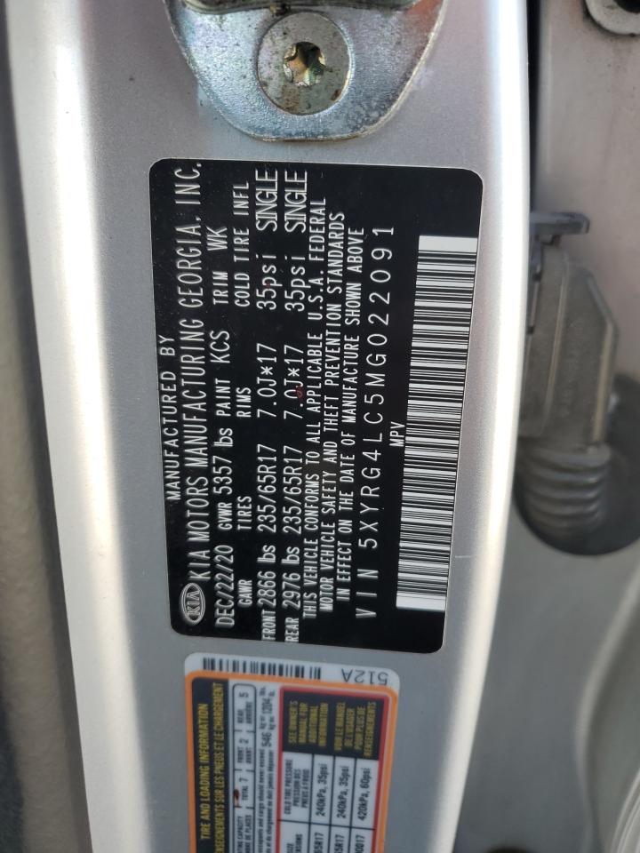 2021 Kia Sorento Lx VIN: 5XYRG4LC5MG022091 Lot: 71355045