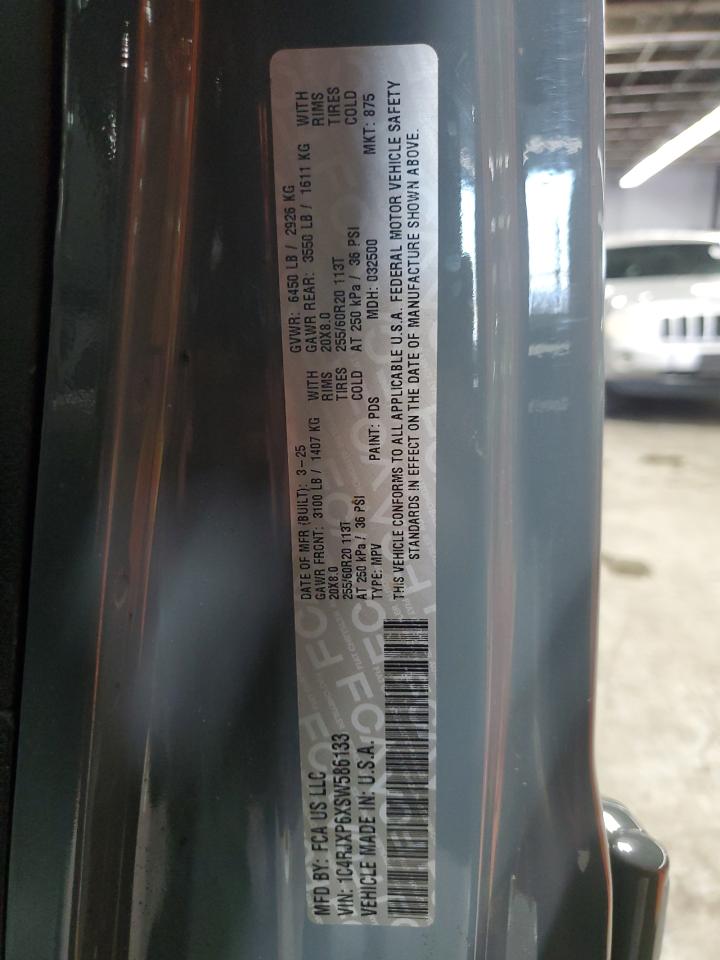 2025 Jeep Wrangler Sahara 4Xe VIN: 1C4RJXP6XSW586133 Lot: 80733825