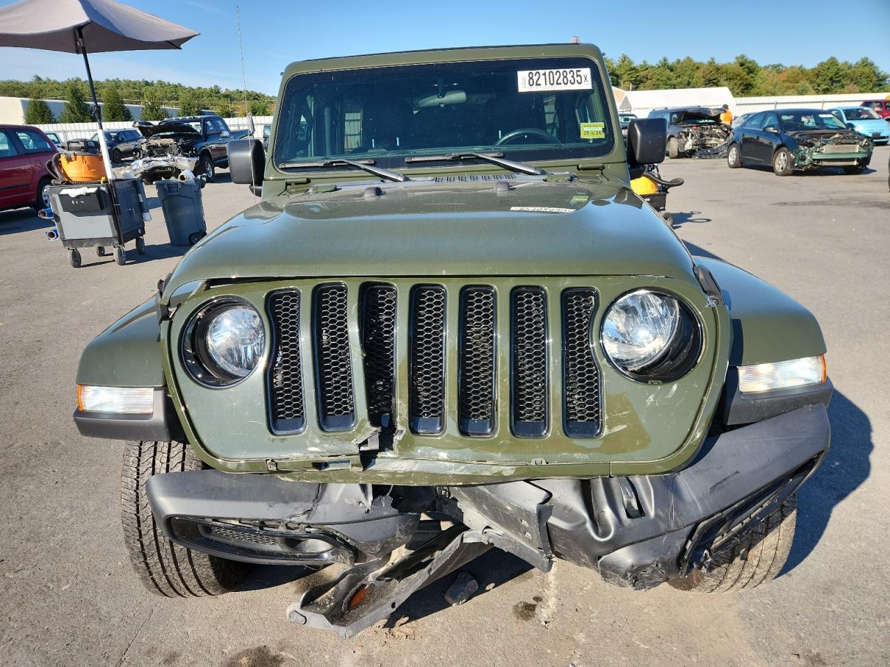 2021 Jeep Wrangler Unlimited Sahara VIN: 1C4HJXEG4MW725473 Lot: 82102835
