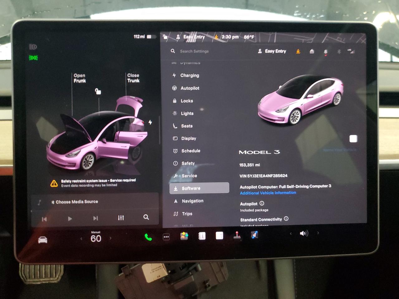 2022 Tesla Model 3 VIN: 5YJ3E1EA4NF285624 Lot: 81382515