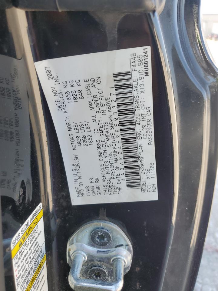 2008 Mitsubishi Eclipse Se VIN: 4A3AK64F28E033271 Lot: 71455375