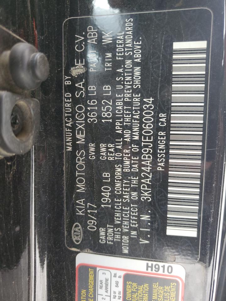 2018 Kia Rio Lx VIN: 3KPA24AB9JE060034 Lot: 80493355