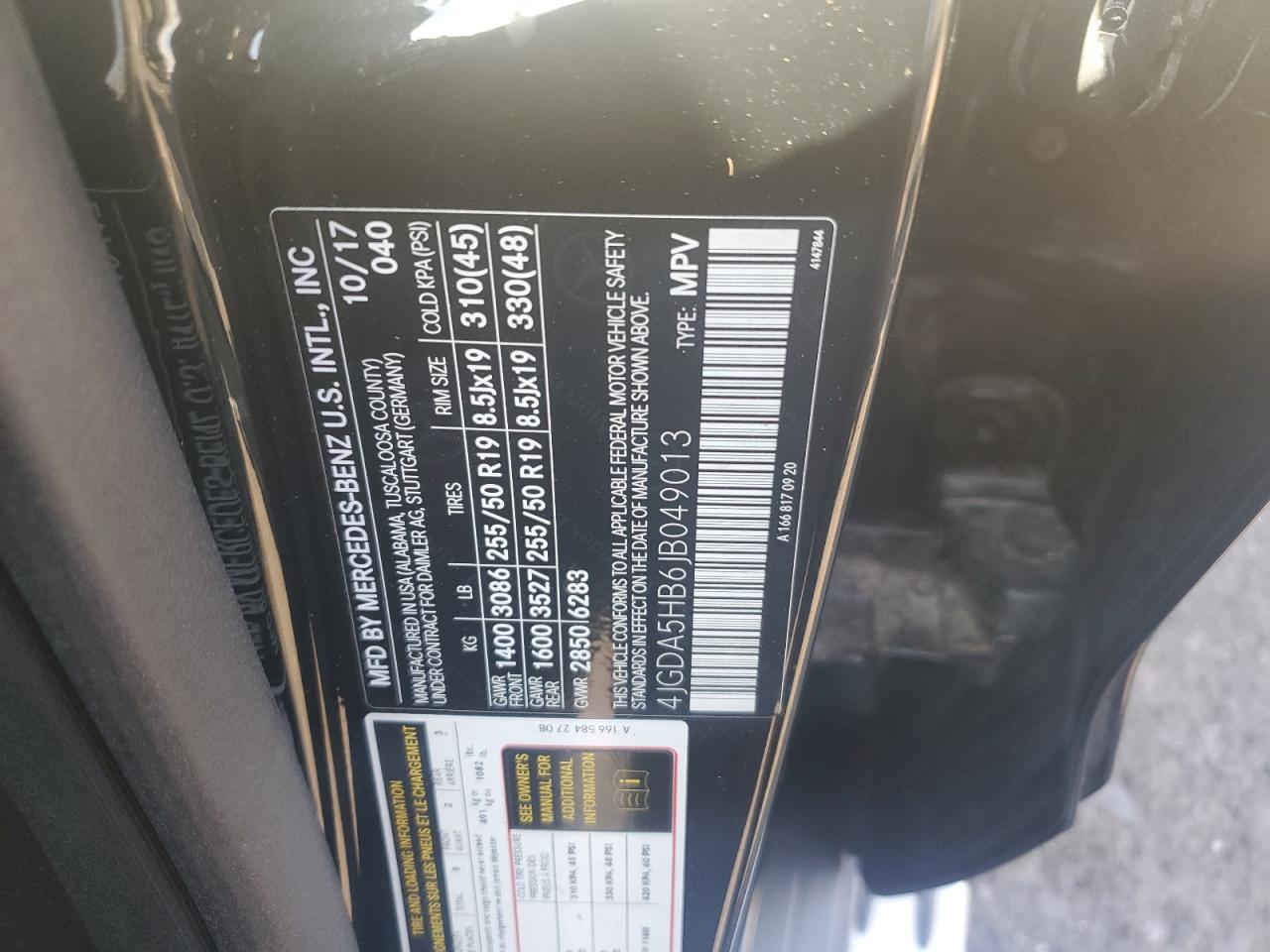 2018 Mercedes-Benz Gle 350 4Matic VIN: 4JGDA5HB6JB049013 Lot: 71038225