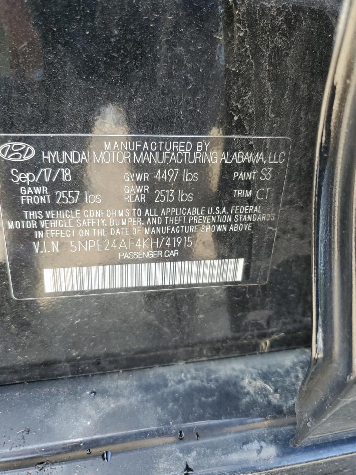 2019 Hyundai Sonata Se VIN: 5NPE24AF4KH741915 Lot: 80608135