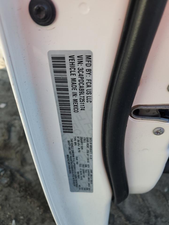 2020 Dodge Journey Se VIN: 3C4PDCAB9LT251174 Lot: 80081045