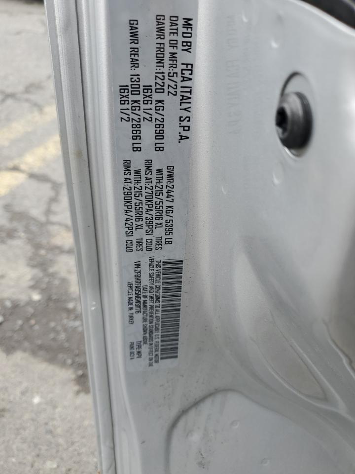 2022 Ram Promaster City Tradesman VIN: ZFBHRFAB5N6W81176 Lot: 80548735