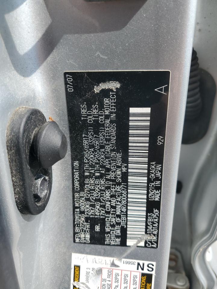 2008 Toyota 4Runner Sr5 VIN: JTEBT14R780068771 Lot: 71054325