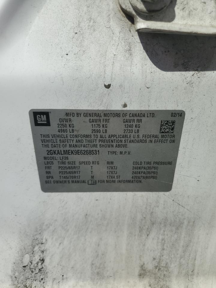 2014 GMC Terrain Sle VIN: 2GKALMEK9E6268531 Lot: 81370625