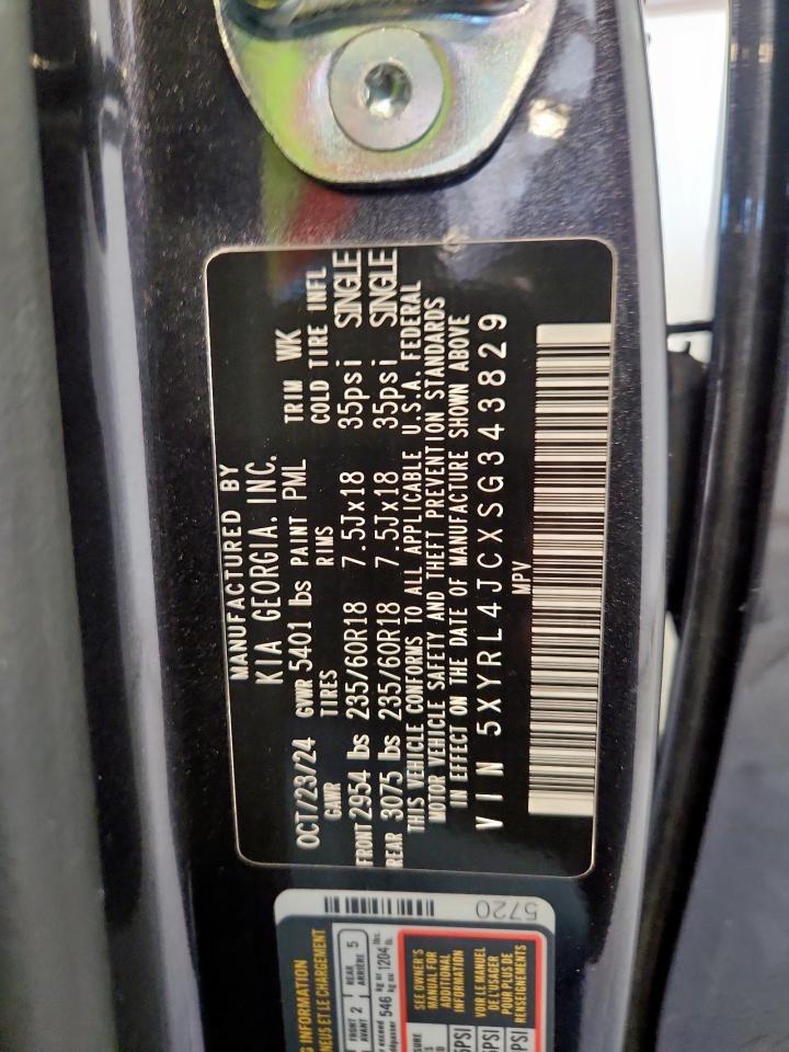 2025 Kia Sorento S VIN: 5XYRL4JCXSG343829 Lot: 71012215