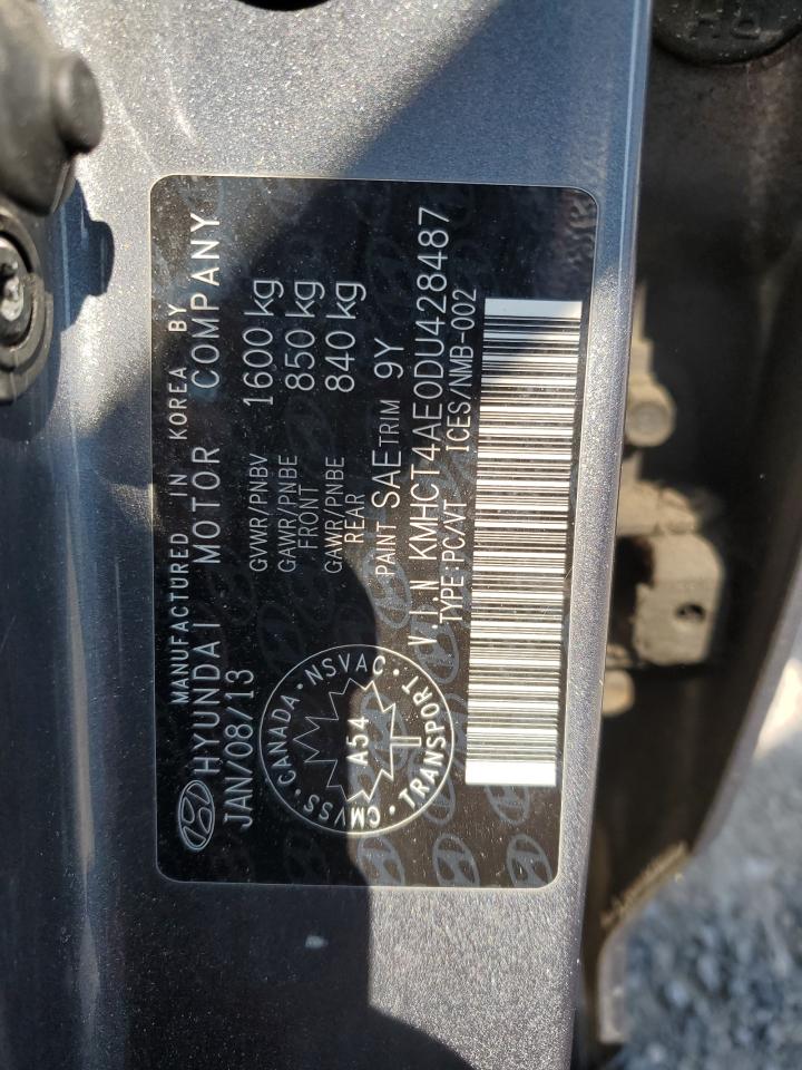 2013 Hyundai Accent Gls VIN: KMHCT4AE0DU428487 Lot: 80819415