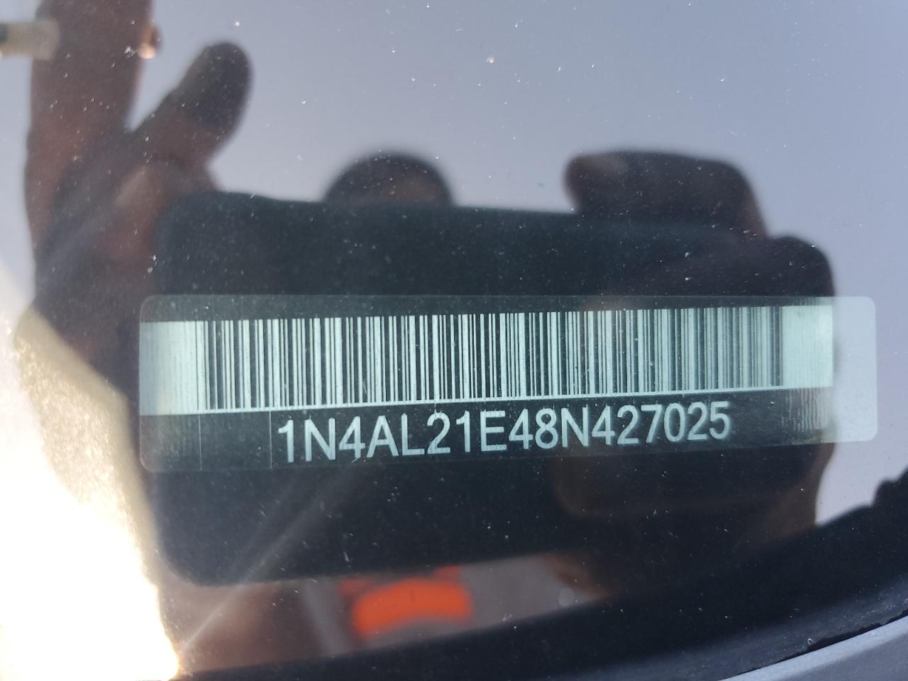 2008 Nissan Altima 2.5 VIN: 1N4AL21E48N427025 Lot: 84008335