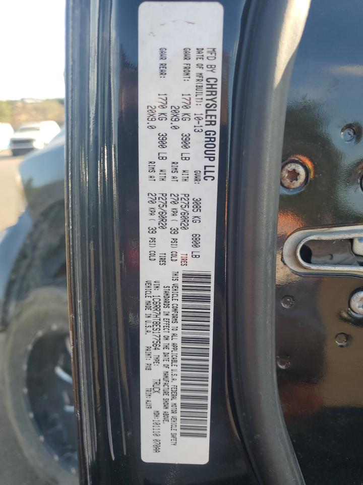 2014 Ram 1500 Sport VIN: 1C6RR7HT8ES177564 Lot: 81568365