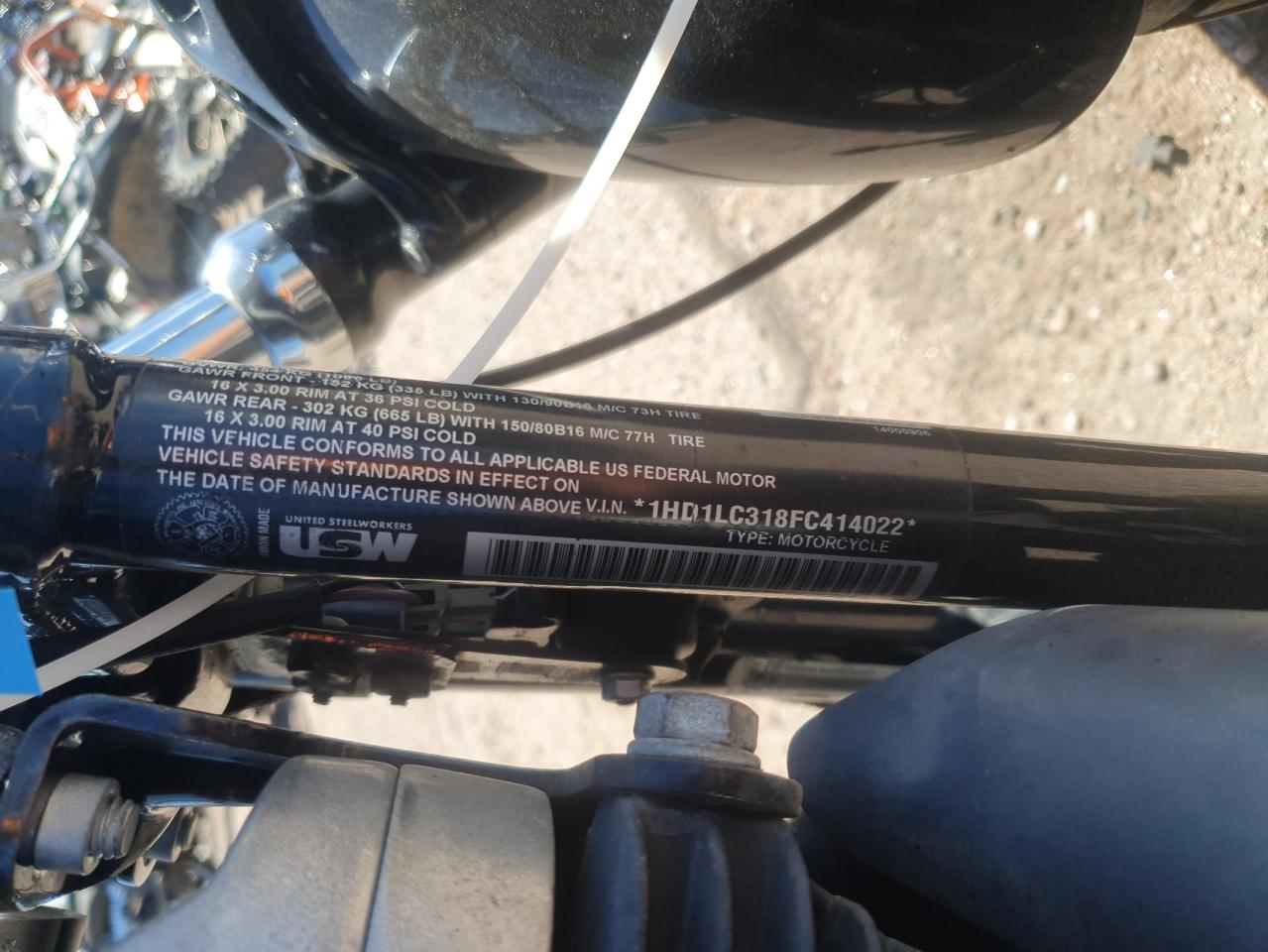 2015 Harley-Davidson Xl1200 Forty-Eight VIN: 1HD1LC318FC414022 Lot: 81513155