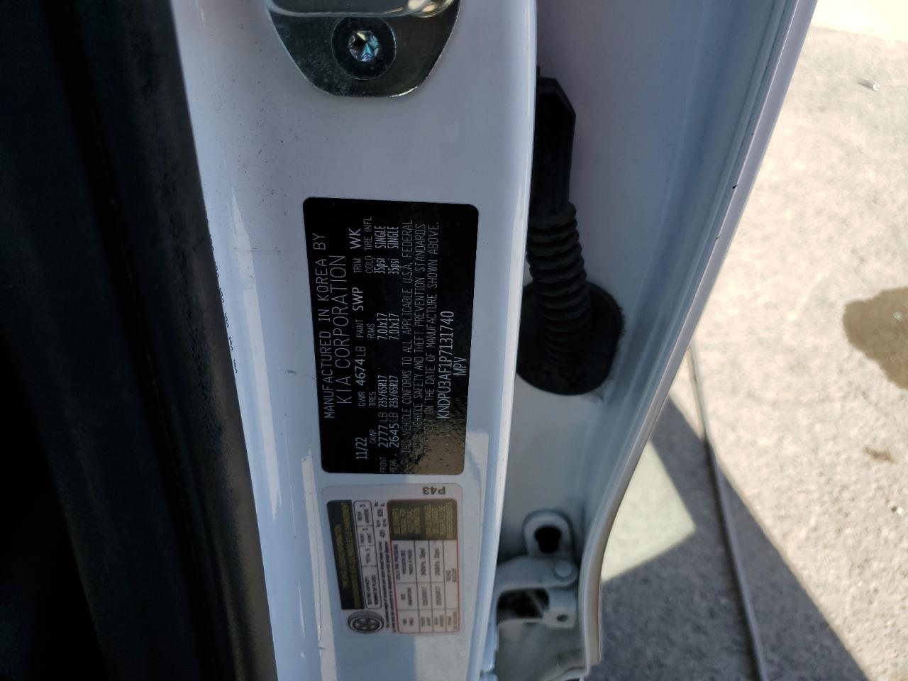 2023 Kia Sportage Lx VIN: KNDPU3AF1P7131740 Lot: 84240415