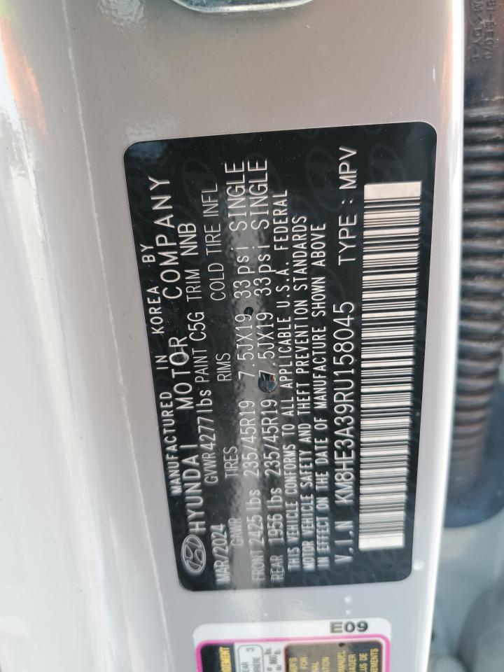 2024 Hyundai Kona Limited VIN: KM8HE3A39RU158045 Lot: 70457555