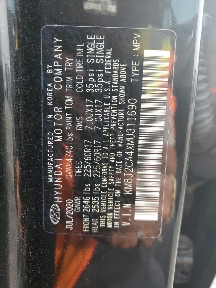 2021 Hyundai Tucson Se VIN: KM8J2CA4XMU311690 Lot: 81592745