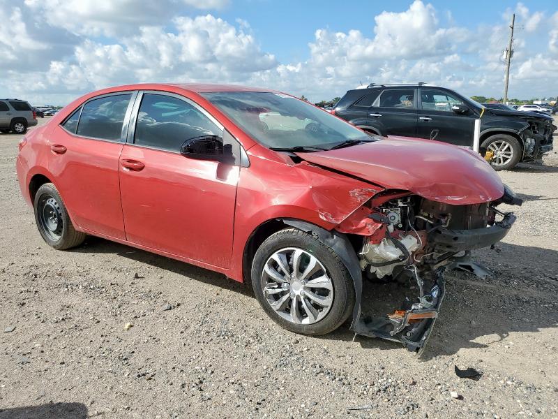  TOYOTA COROLLA 2017 Красный