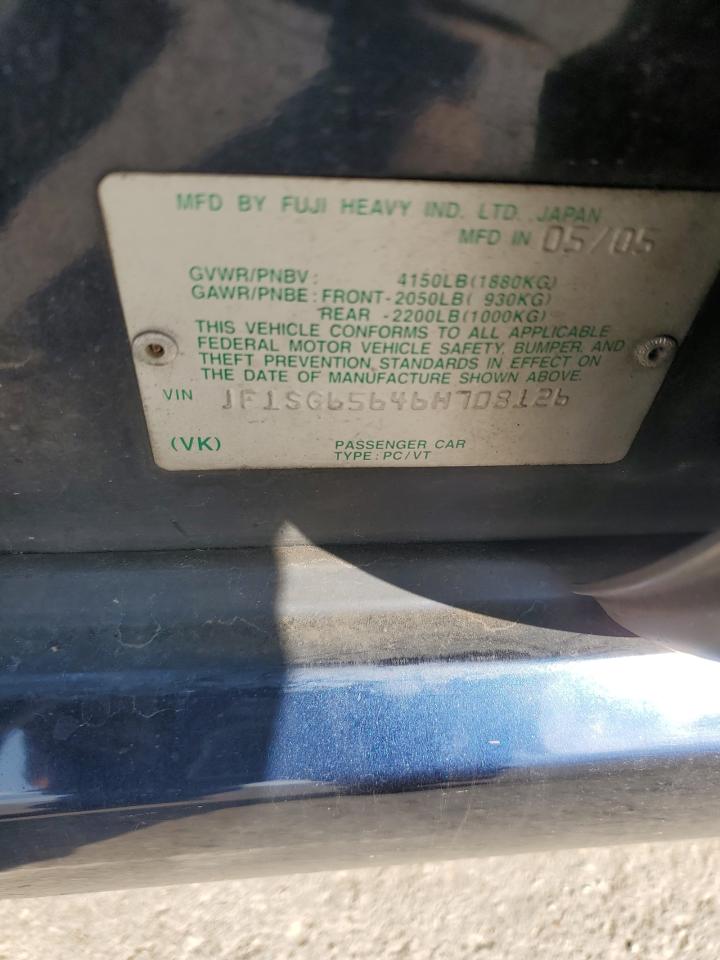 2006 Subaru Forester 2.5X Premium VIN: JF1SG65646H708126 Lot: 71506765